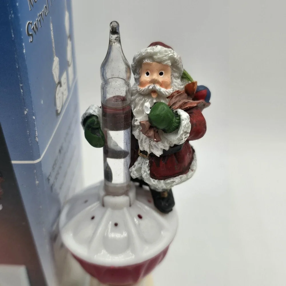 Holiday‎ Night Light Roman Lights Santa Vtg Bubbling Christmas Decor